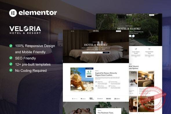 Veloria - Hotel & Resort Elementor Pro Template Kit