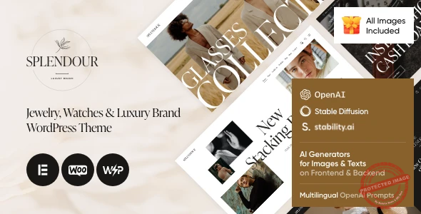 Splendour – Jewelry & Watches WordPress Theme