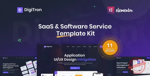 Digitron – Software & SaaS Elementor Template Kit