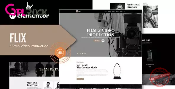 Flix – Film & Video Production Elementor Template Kit