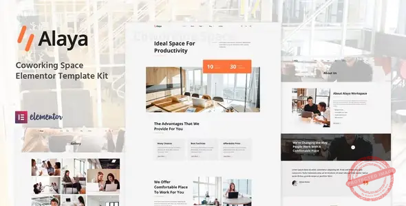 Alaya – Coworking Space Elementor Template Kit