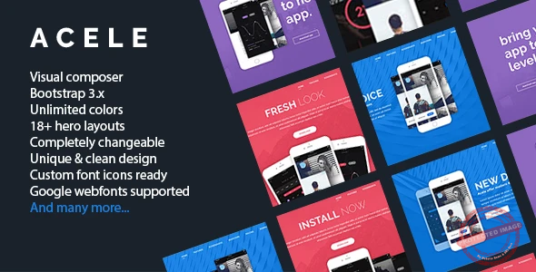 Acele – Responsive APP Showcase WordPress Theme