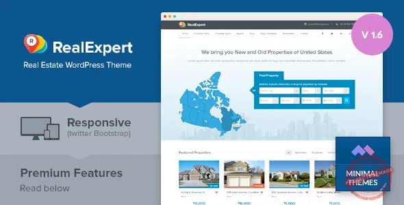 Real Expert – Responsive Real Estate and Property Listing WP Theme