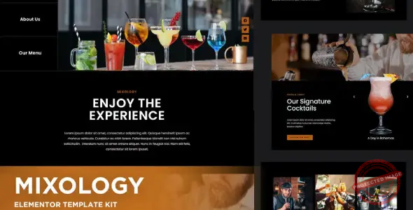 Mixology – Bar & Cocktails Elementor Template Kit