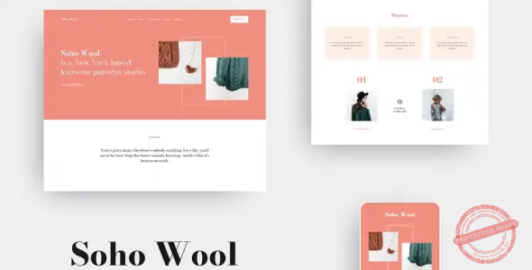SohoWool – Handmade Craft Patterns Elementor Template Kit