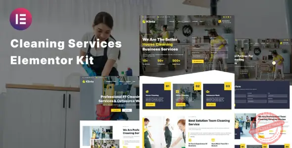 Klinta – Cleaning Services Elementor Template Kit