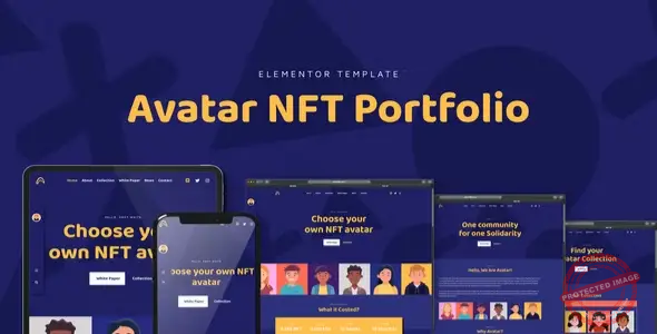 Avatar – NFT Portfolio Elementor Template Kit
