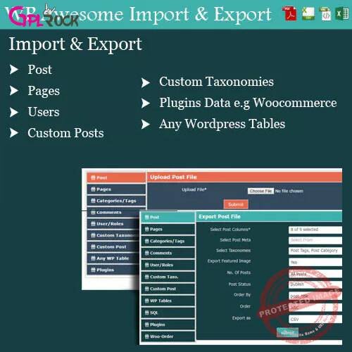 WordPress Awesome Import & Export Plugin