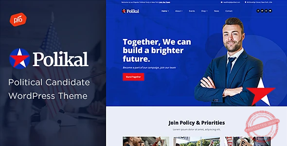Polikal – Political Candidate & Party WordPress Theme