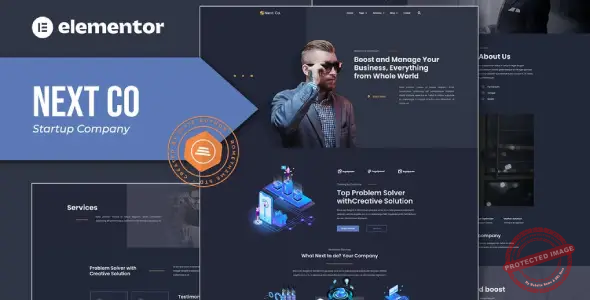 Next Co – Startup Company Elementor Template Kit