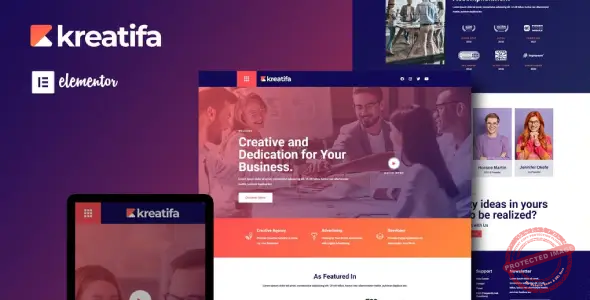 Kreatifa – Creative Digital Agency Elementor Template Kit