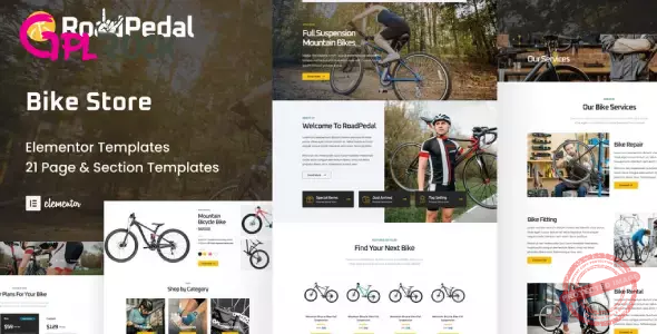 RoadPedal – Bicycle Store Elementor Template Kit