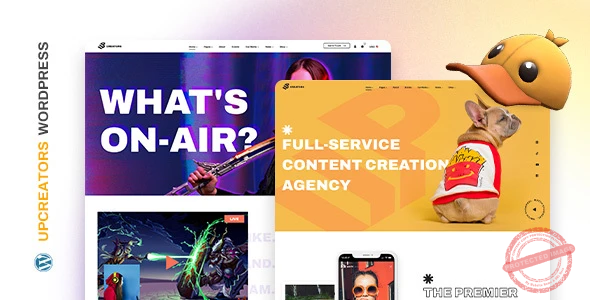 UpCreators – Digital Creators WordPress Theme