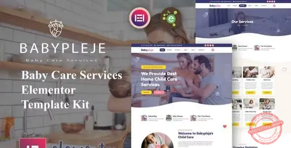 Babypleje – Baby Care Services Elementor Template Kit