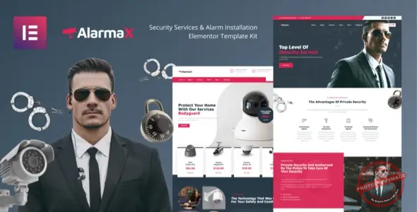 Alarmax – Security Services & Alarm Installation Elementor Template Kit