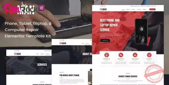 Fixman – Smartphone & Laptop PC Repair Elementor Kit