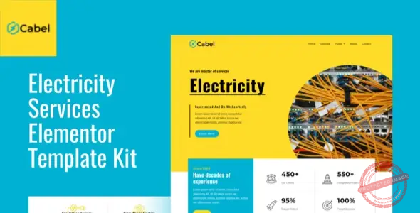 Cabel – Electricity Services Elementor Template Kit