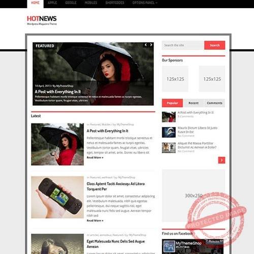 MyThemeShop Hotnews WordPress Theme