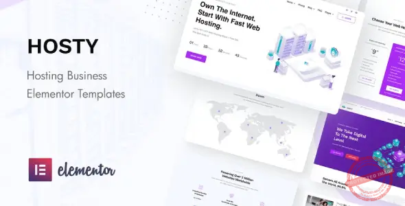 Hosty – Hosting Services Elementor Template Kit
