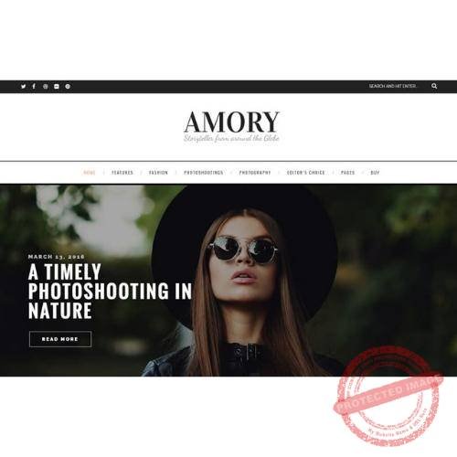 Amory - A Responsive WordPress Blog Theme
