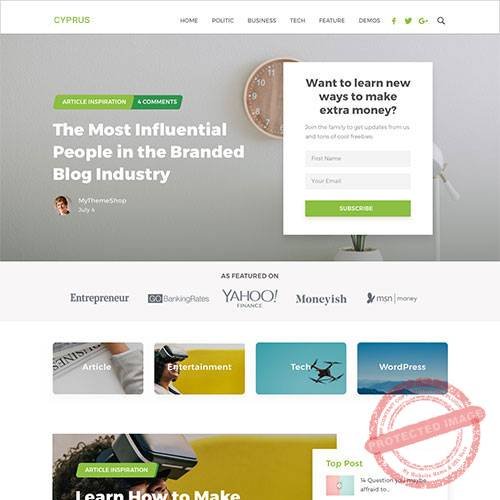 MyThemeShop Cyprus WordPress Theme