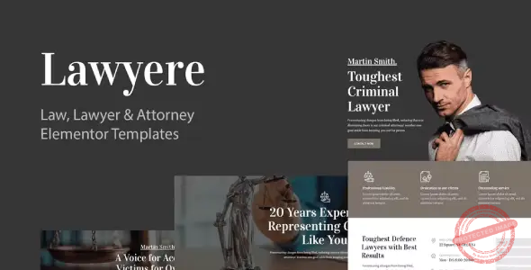 Lawyere – Legal & Attorney Elementor Template Kit