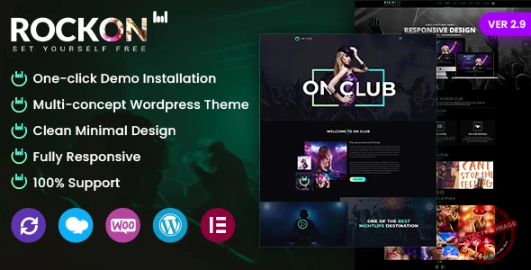 RockON DJ – Music Club & Night Club WordPress Theme