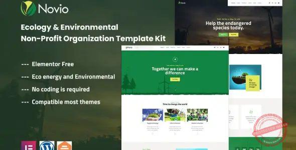 Novio – Ecology & Environmental Non-Profit Organization Template Kit