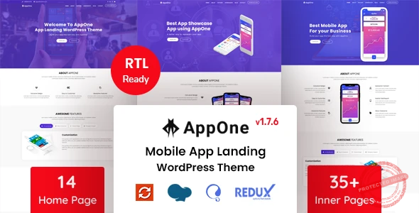 AppOne – App Landing WordPress Theme