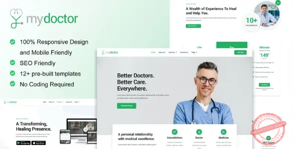 MyDoctor – Doctor On Demand Elementor Template Kit