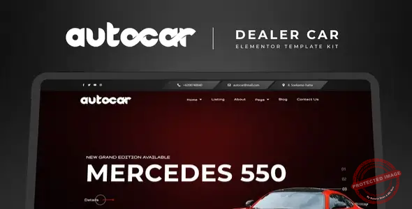 Autocar – Car Dealer Elementor Template Kit