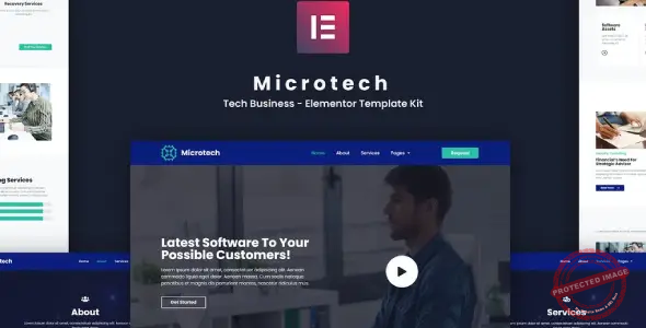 Microtech – Tech Business Elementor Template Kit