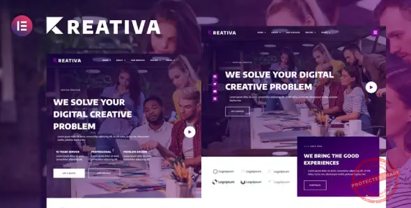 Krativa – Creative & Digital Agency Services Elementor Template Kit