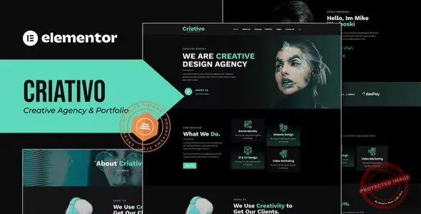 Criativo – Creative Agency & Portfolio Elementor Template Kit