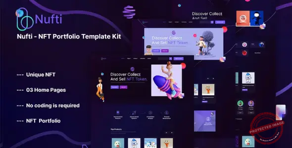 Nufti – NFT Collections Elementor Template Kit