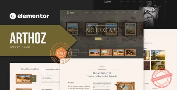 Arthoz – Art Exhibition Elementor Template kit