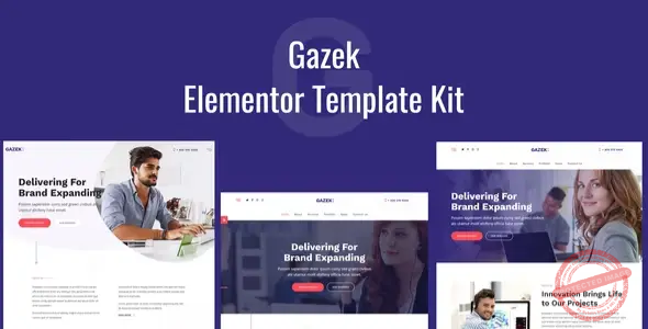 Gazek – Agency Portfolio Elementor Template Kit
