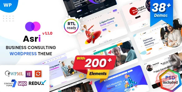 Asri – Multi-Purpose Elementor WordPress Theme