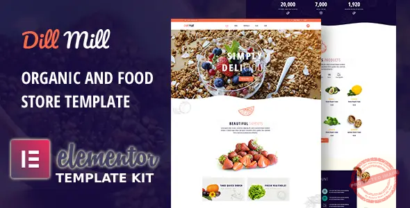 Dillmill – Organic Food Store Elementor Template Kit