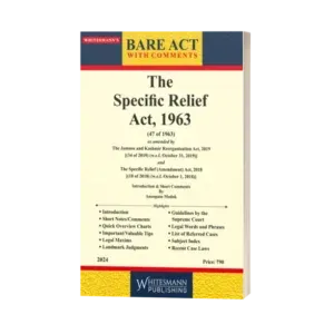 Whitesmann's The Specific Relief Act,1963 Bare Acts English with Comments 2024