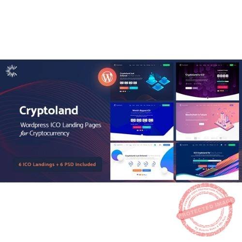 Crypto-land - Crypto Currency Landing Page WordPress Theme