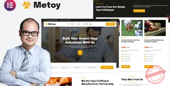 MeToy – Toys Craft Industry Elementor Template Kit