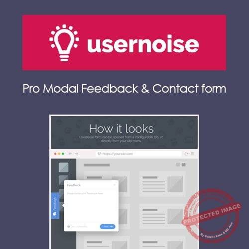 Usernoise Pro Modal Feedback & Contact form