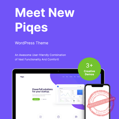 Piqes | Creative Startup & Agency WordPress Theme