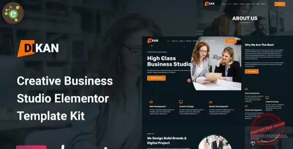 Dikan – Creative Business Studio Elementor Template Kit
