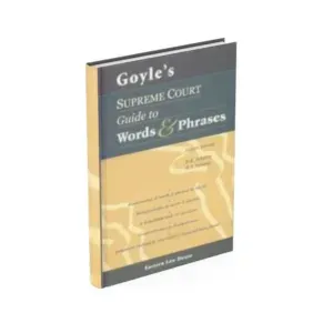 Goyel's Supreme Court Guide to Words & Phrases