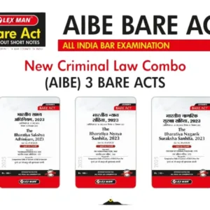 New Criminal Laws Acts for AIBE - Bharatiya Nyaya Sanhita, 2023, Bharatiya Nagarik Suraksha Sanhita, 2023 & Bharatiya Suraksha Adhiniyam, 2023 Without Short Notes (Diglot Edition 2025)