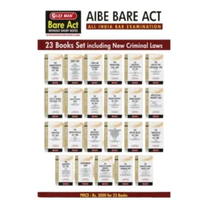 AIBE Bare Act All India Bar Examination | (23 Books Set Including New Criminal Laws)