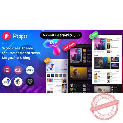News Magazine Papr – News Magazine WordPress Theme