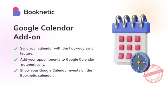 Booknetic - Google Calendar 2-way Sync Addon